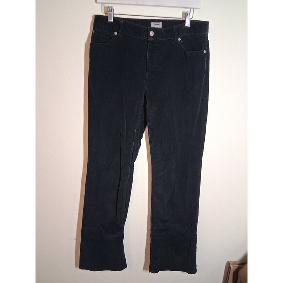 J. Jill Pants - J. Jill Corduroy Pants Retro Y2K 90s Business Casual Boot Cut Black Women Size 8
